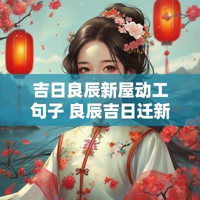 吉日良辰新屋动工句子 良辰吉日迁新居下联