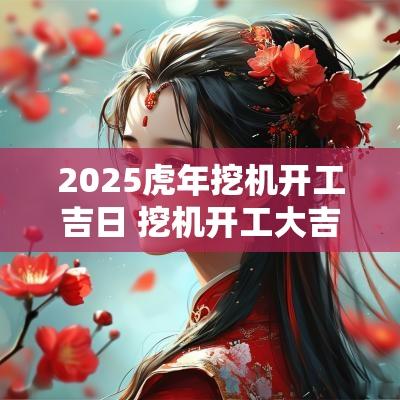 2025蛇年挖机开工吉日 挖机开工大吉怎么说