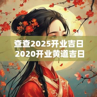 查查2025开业吉日 2025开业黄道吉日