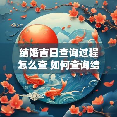结婚吉日查询过程怎么查 如何查询结婚日期