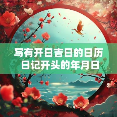 写有开日吉日的日历 日记开头的年月日空几格