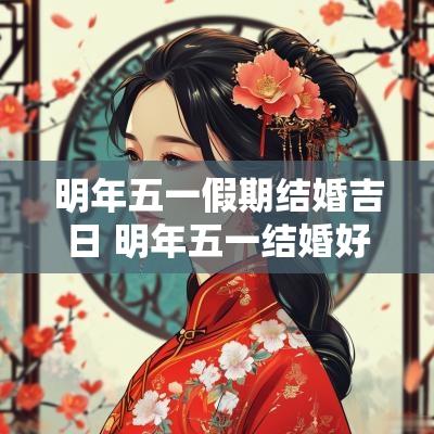 明年五一假期结婚吉日 明年五一结婚好不