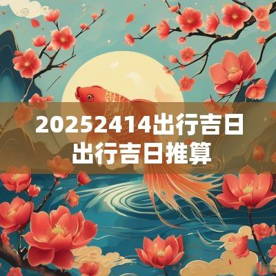 20252414出行吉日 出行吉日推算