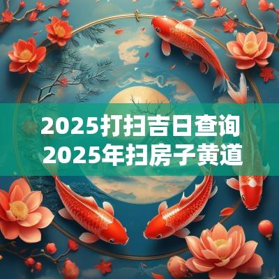 2025打扫吉日查询 2025年扫房子黄道吉日