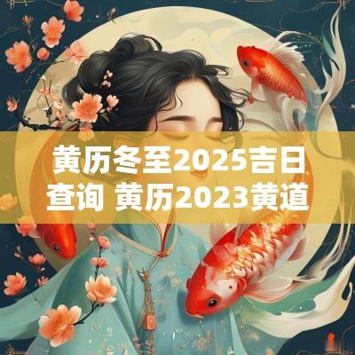 黄历冬至2025吉日查询 黄历2025黄道吉日查询冬至