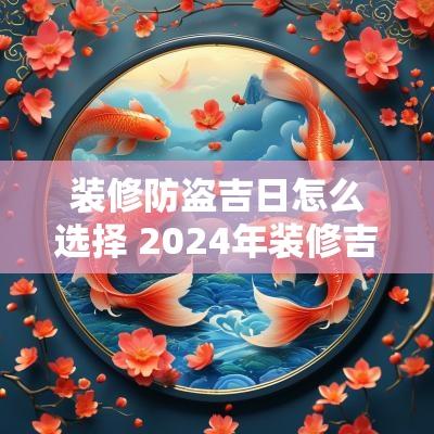 装修防盗吉日怎么选择 2025年装修吉日老黄历