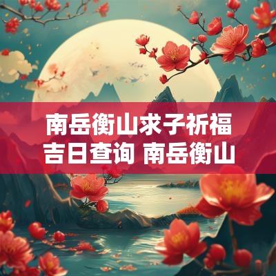 南岳衡山求子祈福吉日查询 南岳衡山祈福的祝福语
