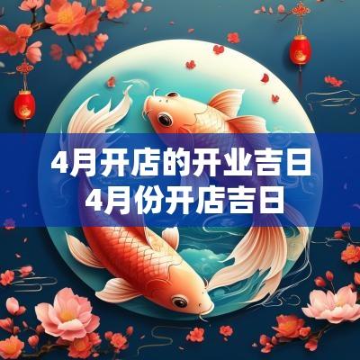 4月开店的开业吉日 4月份开店吉日