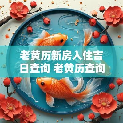 老黄历新房入住吉日查询 老黄历查询入宅