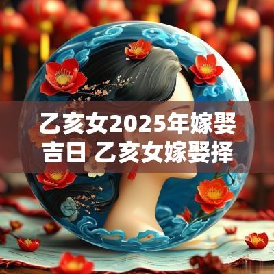 乙亥女2025年嫁娶吉日 乙亥女嫁娶择日