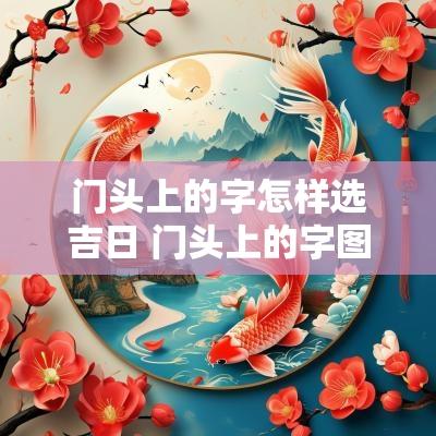 门头上的字怎样选吉日 门头上的字图片