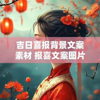 吉日喜报背景文案素材 报喜文案图片