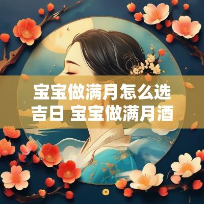 宝宝做满月怎么选吉日 宝宝做满月酒是多少天