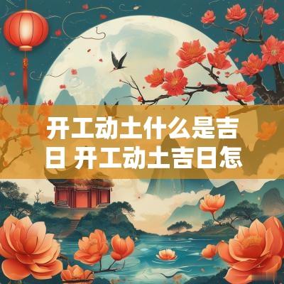 开工动土什么是吉日 开工动土吉日怎么选择