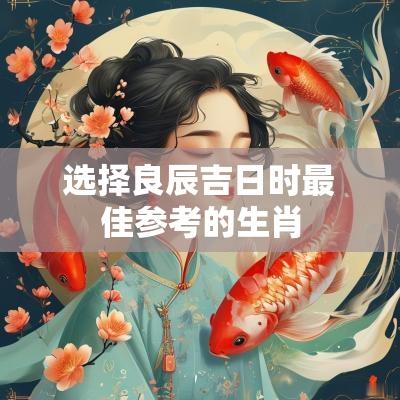 选择良辰吉日时最佳参考的生肖