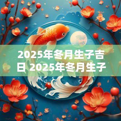 2025年冬月生子吉日 2025年冬月生子吉日有哪些