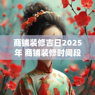 商铺装修吉日2025年 商铺装修时间段的法律规定