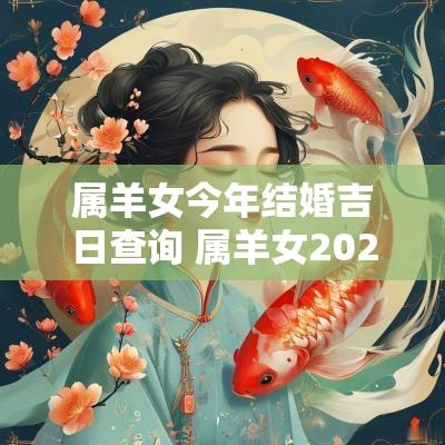 属羊女今年结婚吉日查询 属羊女2025年结婚好不好