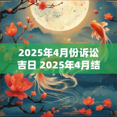2025年4月份诉讼吉日 2025年4月结婚吉日