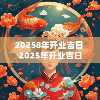 20258年开业吉日 2025年开业吉日