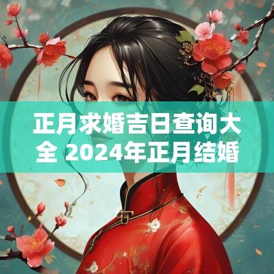 正月求婚吉日查询大全 2025年正月结婚吉日