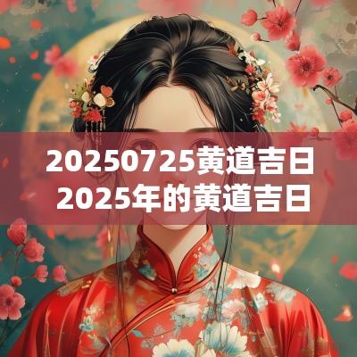 20250725黄道吉日 2025年的黄道吉日有哪些