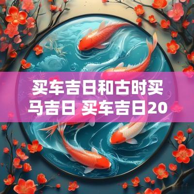 买车吉日和古时买马吉日 买车吉日2025年
