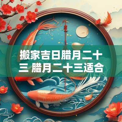 搬家吉日腊月二十三 腊月二十三适合搬家吗
