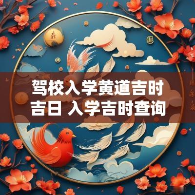 驾校入学黄道吉时吉日 入学吉时查询老黄历