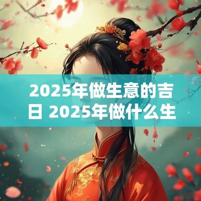 2025年做生意的吉日 2025年做什么生意好