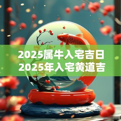 2025属牛入宅吉日 2025年入宅黄道吉日