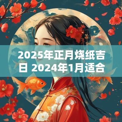 2025年正月烧纸吉日 2025年1月适合烧纸的日子