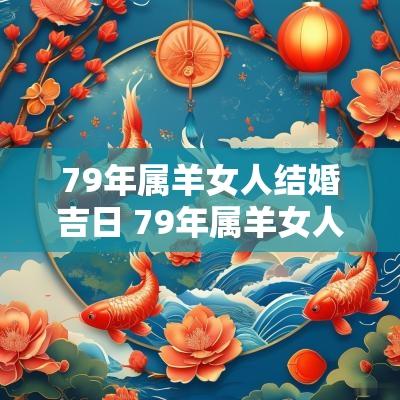 79年属羊女人结婚吉日 79年属羊女人的命运与婚姻