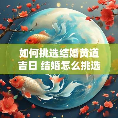 如何挑选结婚黄道吉日 结婚怎么挑选吉日