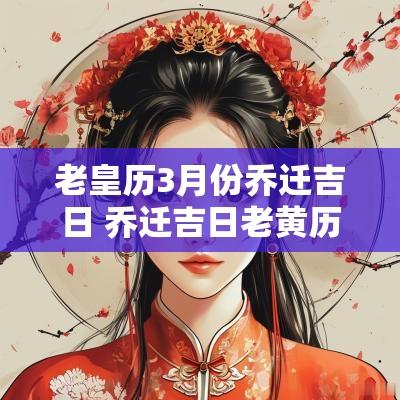 老皇历3月份乔迁吉日 乔迁吉日老黄历查询
