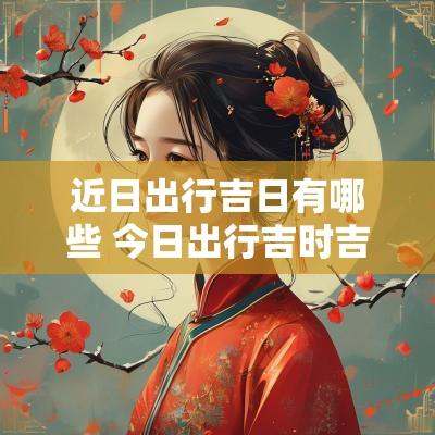 近日出行吉日有哪些 今日出行吉时吉日查询