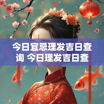 今日宜忌理发吉日查询 今日理发吉日查询