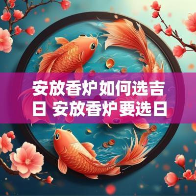 安放香炉如何选吉日 安放香炉要选日子吗