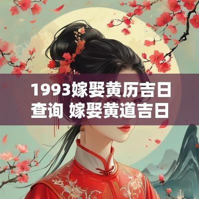 1993嫁娶黄历吉日查询 嫁娶黄道吉日查询2026