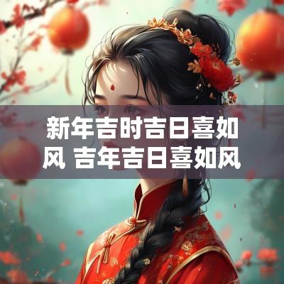 新年吉时吉日喜如风 吉年吉日喜如风整版