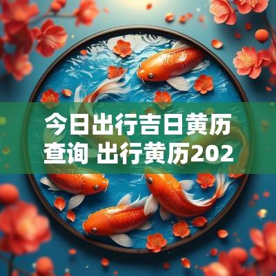 今日出行吉日黄历查询 出行黄历2025年黄道吉日查询