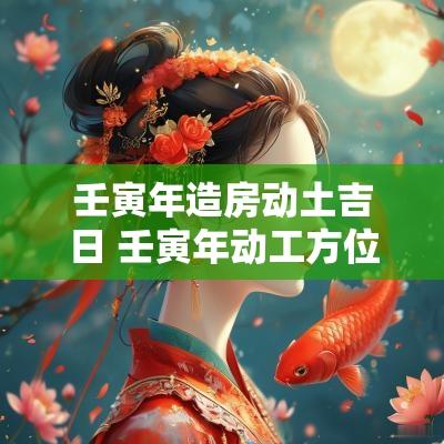 壬寅年造房动土吉日 壬寅年动工方位