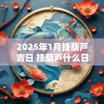 2025年1月挂葫芦吉日 挂葫芦什么日子好