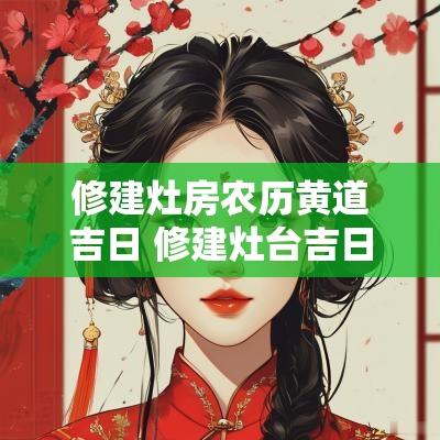 修建灶房农历黄道吉日 修建灶台吉日
