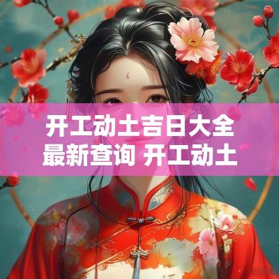 开工动土吉日大全最新查询 开工动土吉日2025年3月
