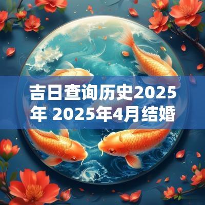 吉日查询历史2025年 2025年4月结婚吉日查询
