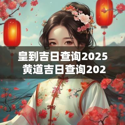 皇到吉日查询2025 黄道吉日查询2025年6月7日