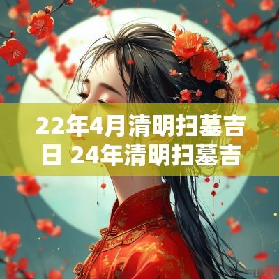 22年4月清明扫墓吉日 24年清明扫墓吉日有哪些