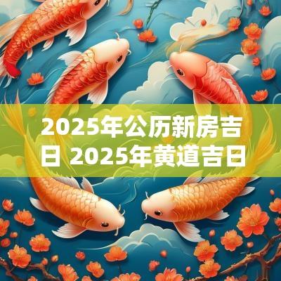 2025年公历新房吉日 2025年黄道吉日万年历