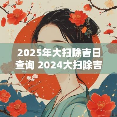 2025年大扫除吉日查询 2025大扫除吉日